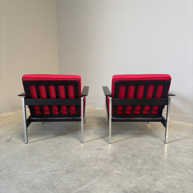 Gold Vintage Dutch Lounge Chairs from Martin Visser, 1960s, Set of 2 For Sale - Image 8 of 17