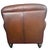 Traditional Natuzzi Maturità Italian Cognac Leather Armchair & Ottoman – Made in Italy For Sale - Image 3 of 12