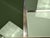 Contemporary Square Coffee Table with Green Murano Glass and Brass Bands from Justfurnituress SRL For Sale - Image 3 of 5