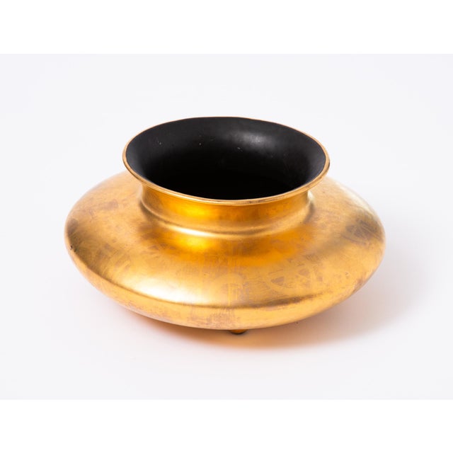 Mid 20th Century Sascha Brastoff "More Gold" Footed Bowl For Sale - Image 5 of 6