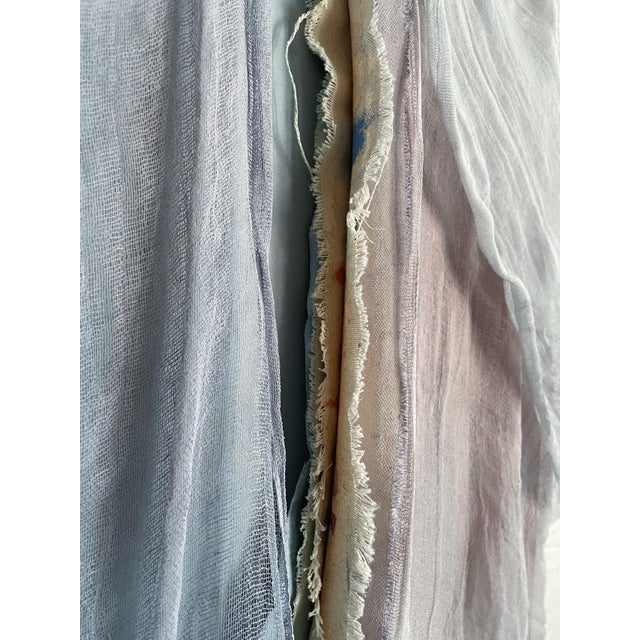 Baby Blue "You Within Me" Mixed Media Dimensional Color Field Painting by Stacey Warnix For Sale - Image 8 of 11