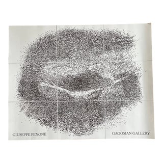 Giuseppe Penone, Contatto—occhio Destro Di R. . . (2009), Orginal Exibition Poster, Printed in the Uk For Sale