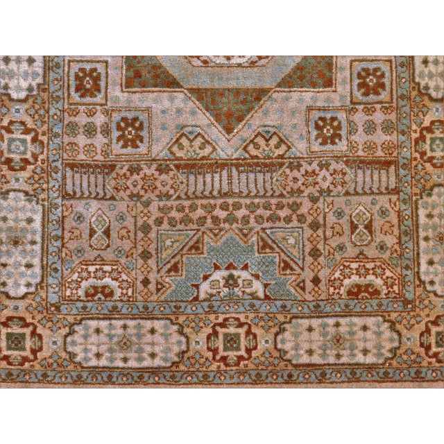 Early 21st Century Hand Knotted Indian Runner Rug. 3'x 12' For Sale In Los Angeles - Image 6 of 13