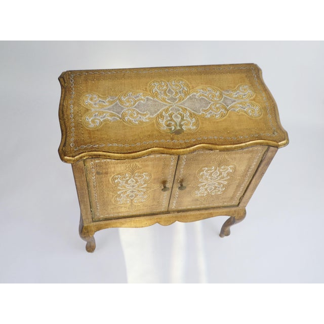 Large Vintage Florentine Wooden Chest, 1950s For Sale - Image 6 of 12