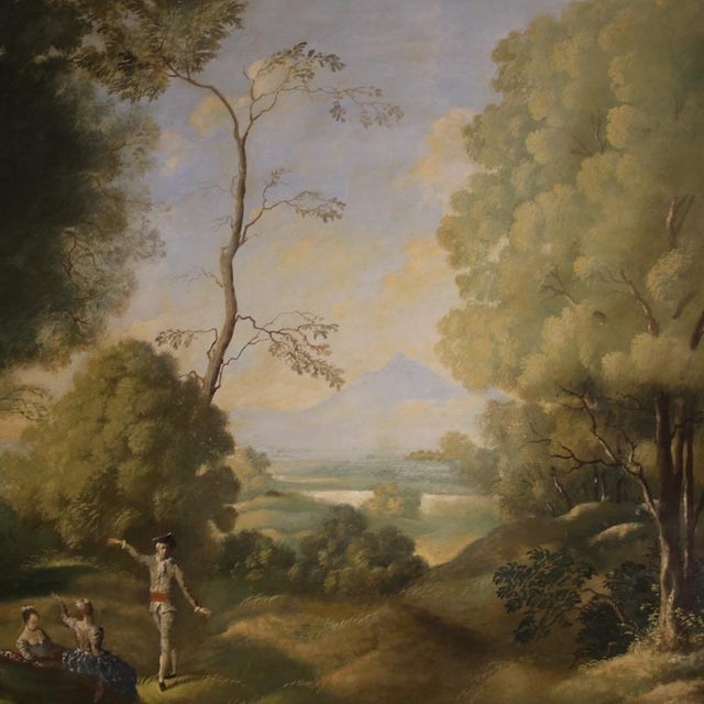 Italian Artist, Landscape, 1950, Oil on Masonite For Sale - Image 3 of 15