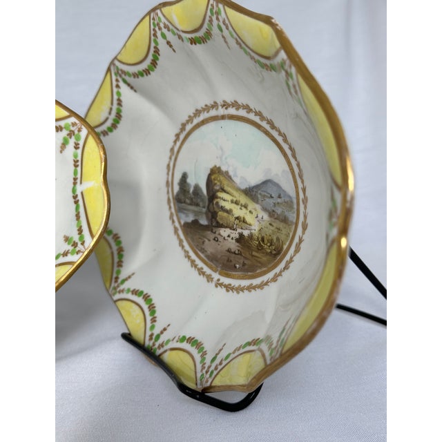 Early 19th Century Pinxton Derby Oval Porcelain Dishes With Scenes of ...
