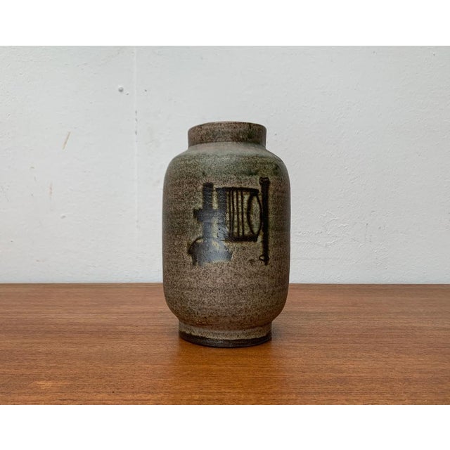 Mid-Century German Studio Pottery Vase by Karl Jüttner, Saalfeld, 1960s For Sale - Image 10 of 18