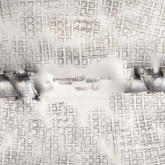 Italian Silver Sack Champagne Cooler by Romeo Miracoli, Milan, 20th Century For Sale - Image 18 of 18