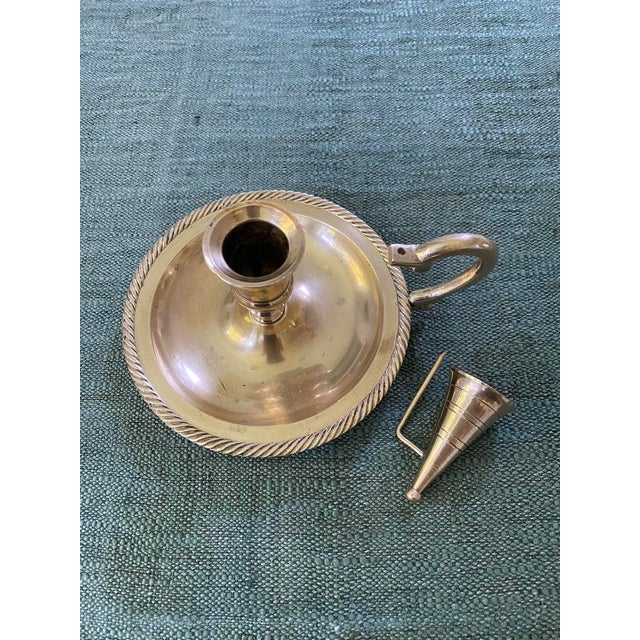 1950s Brass Candle Holder With Snuffer Chairish
