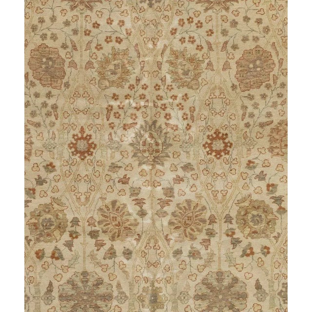 Persian Late 20th Century Ivory Brown Egyptian Rug For Sale - Image 3 of 5