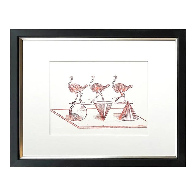 Max Ernst Original Lithograph Untitled 2 1970 Framed For Sale