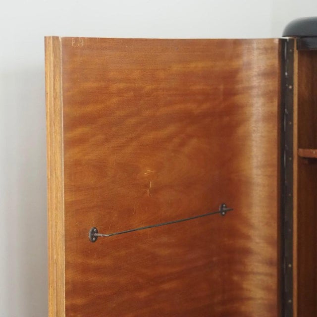 Art Deco Three-Door Wardrobe with Burl Wood Veneer, 1940 For Sale - Image 17 of 18