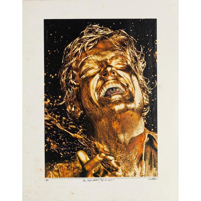 The Eye Eater Pop Singer is an original collage artwork, realized by Sergio Barletta in 1981. Hand-signed on the lower...