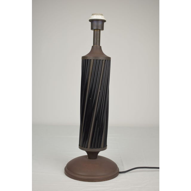 Brass and Bamboo Table Lamp, Italy, 1970 For Sale - Image 3 of 9