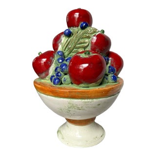 Vintage Ceramic Fruit Topiary For Sale