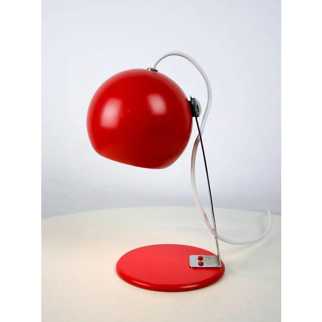 Mid-Century Modern Mid-Century Red Table Lamp, 1970s For Sale - Image 3 of 13