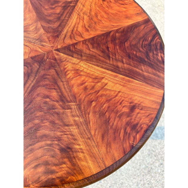 Wood Early 20th Century Pedestal Side or Accent Table With Ball and Claw Feet Attributed to Widdicomb For Sale - Image 7 of 11