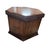 Pair of Vintage Carved Wood Hexagonal End Tables With Parquetry Tops & Storage For Sale - Image 6 of 12