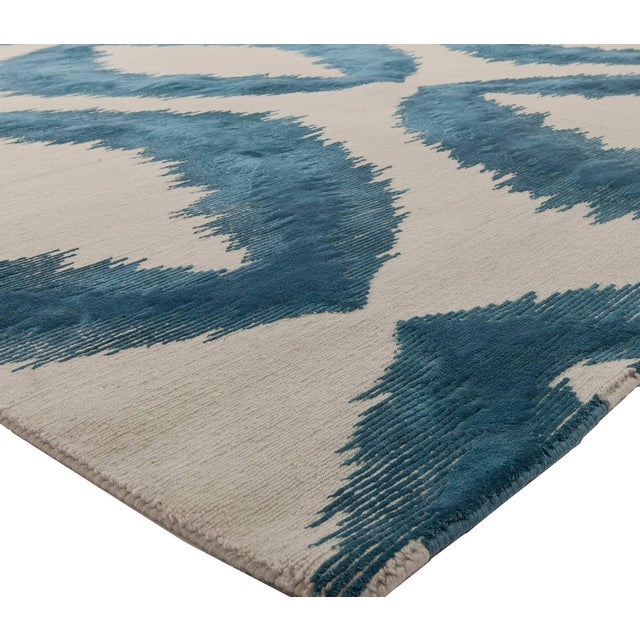 Modern Mandorla Handmade Silk Rug by Doris Leslie Blau For Sale - Image 4 of 5