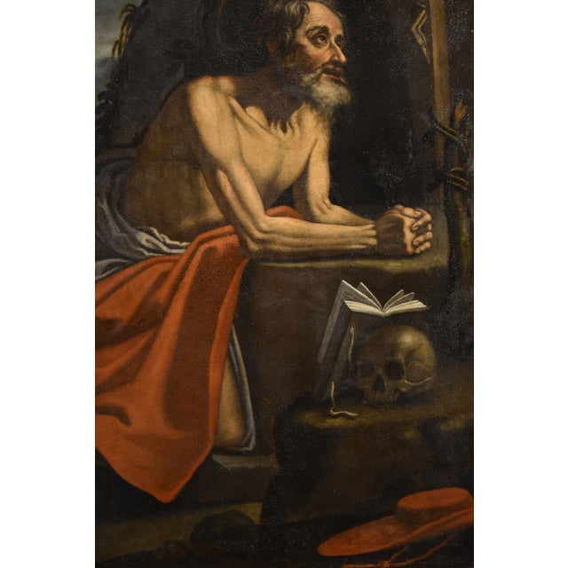 Hendrick de Somer / Enrico Fiammingo, Saint Jerome, 1630, Oil on Canvas For Sale - Image 11 of 18