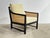 Mahogany and Cane Lounge Chair by Edward Wormley for Dunbar, 1950’s. The armrests are rosewood. Measures 26” wide 30.5”...