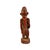 African Early 20th Century Senufo Painted Standing Figure Red Cote D'Ivoire For Sale - Image 3 of 7