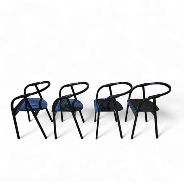 Otto Chairs by Werther Toffoloni for Ibis, 1981, Set of 4 For Sale - Image 11 of 18