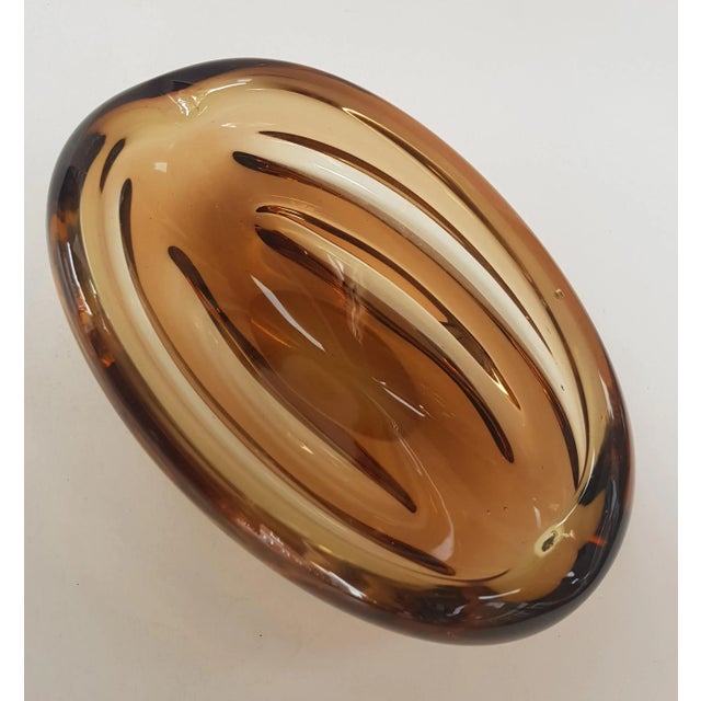 Bohemian Glass Bowl, 1950s, in Very Good conditions. Designed 1950 to 1959