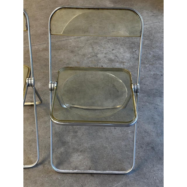 Plia Folding Chairs attributed to Giancarlo Piretti for Castelli, Italy, 1970s, Set of 3 For Sale - Image 13 of 18