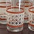 Large Mid-20th Century Woven Cane Pattern Tumblers -- Set of 7 For Sale - Image 15 of 16