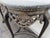 Black French Painted Black Heavy Carved Marble Top Large Long Console Entry Table 6381 For Sale - Image 8 of 12