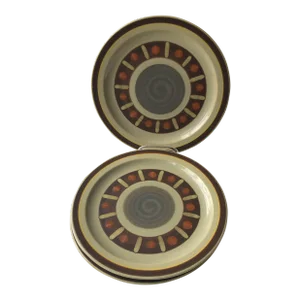 Midcentury Vera Cruz International Stoneware Dinner Plates S/3