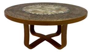 Danish Ceramic Tile-Top Coffee Table, 1980s