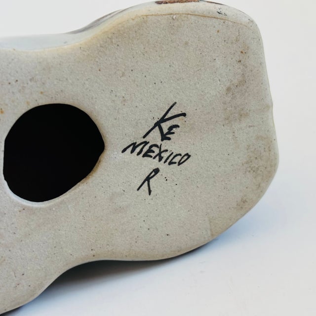 Vintage Ken Edwards Pottery Cat - Mexican Folk Art Pottery For Sale - Image 10 of 10