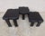 Mid-Century Modern Nesting Tables attributed to Gianfranco Frattini, Yugoslavia, 1960s, Set of 3 For Sale - Image 10 of 11