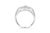 Contemporary Men's .925 Sterling Silver 1/2 Cttw Multi-Diamond Hexagon Frame Ring (I-J Color, I3 Clarity) - Ring - Size 11 For Sale - Image 3 of 6