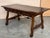 Wood 20th Century Solid Walnut Baroque Lyre-Leg Trestle Refectory Desk Writing Table For Sale - Image 7 of 11