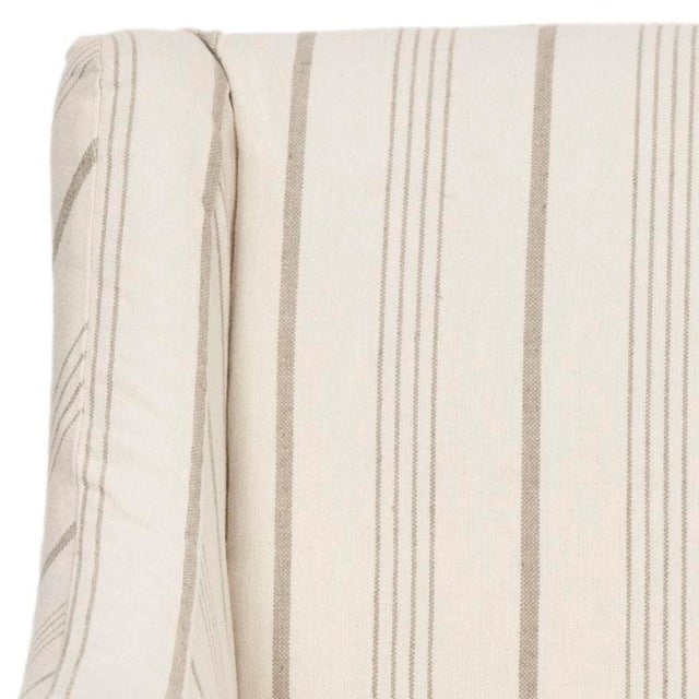 Slipcover Chair in Beige & Java For Sale - Image 4 of 5
