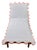 Chairish x Kassatex - Scallop Lounge Chair Cover, Coral For Sale