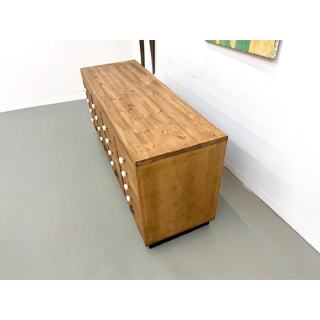 Double-Sided Display Counter with 20 Drawers, 1960s For Sale - Image 4 of 18