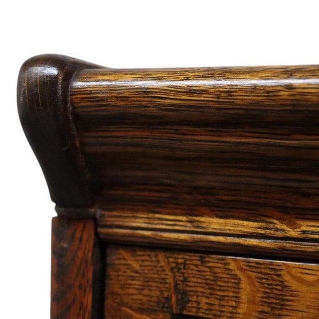 Wood Lundstrom Arts & Crafts Oak 3 Stack Barrister Bookcase C1930 For Sale - Image 7 of 10