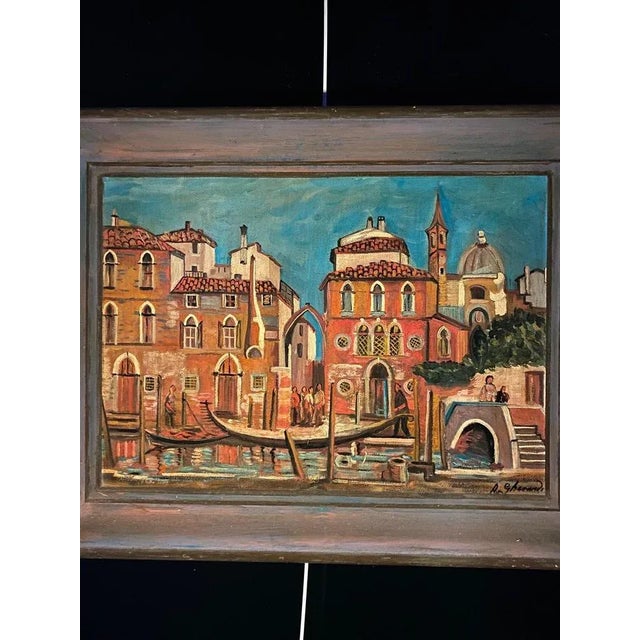 1980s Roberto Gherardi, Venise, 1980s, Oil For Sale - Image 5 of 10