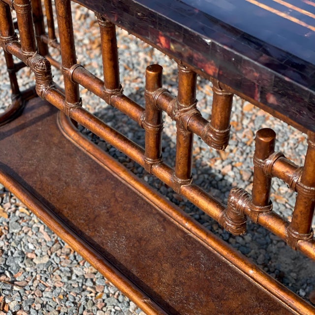 Attributed to Tommy Bahama Home Royal Kahla Console Table For Sale In Tampa - Image 6 of 12