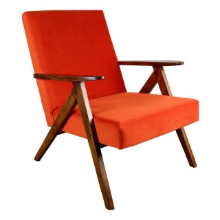 Vintage Orange Var B-310 Lounge Chair, 1970s For Sale