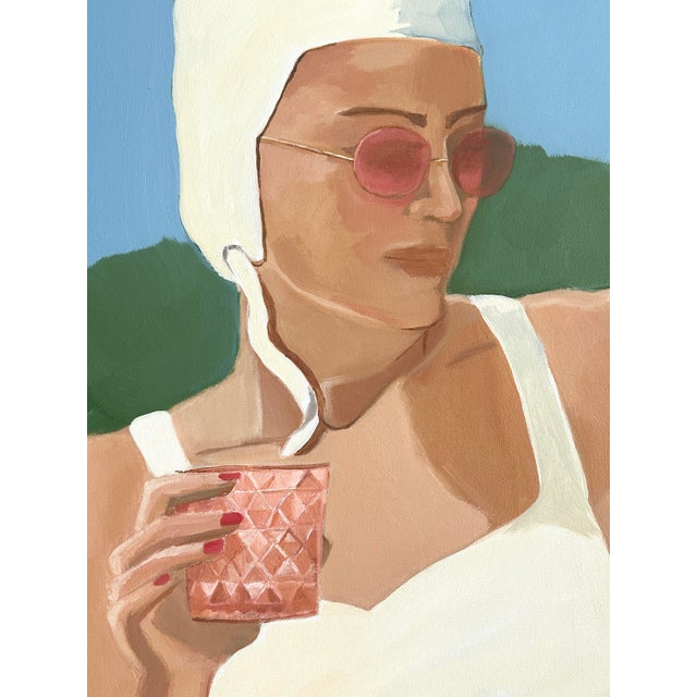 2020s "Rose Colored Glasses" Original Oil Painting, by Jennifer Hohlfelder For Sale - Image 5 of 9