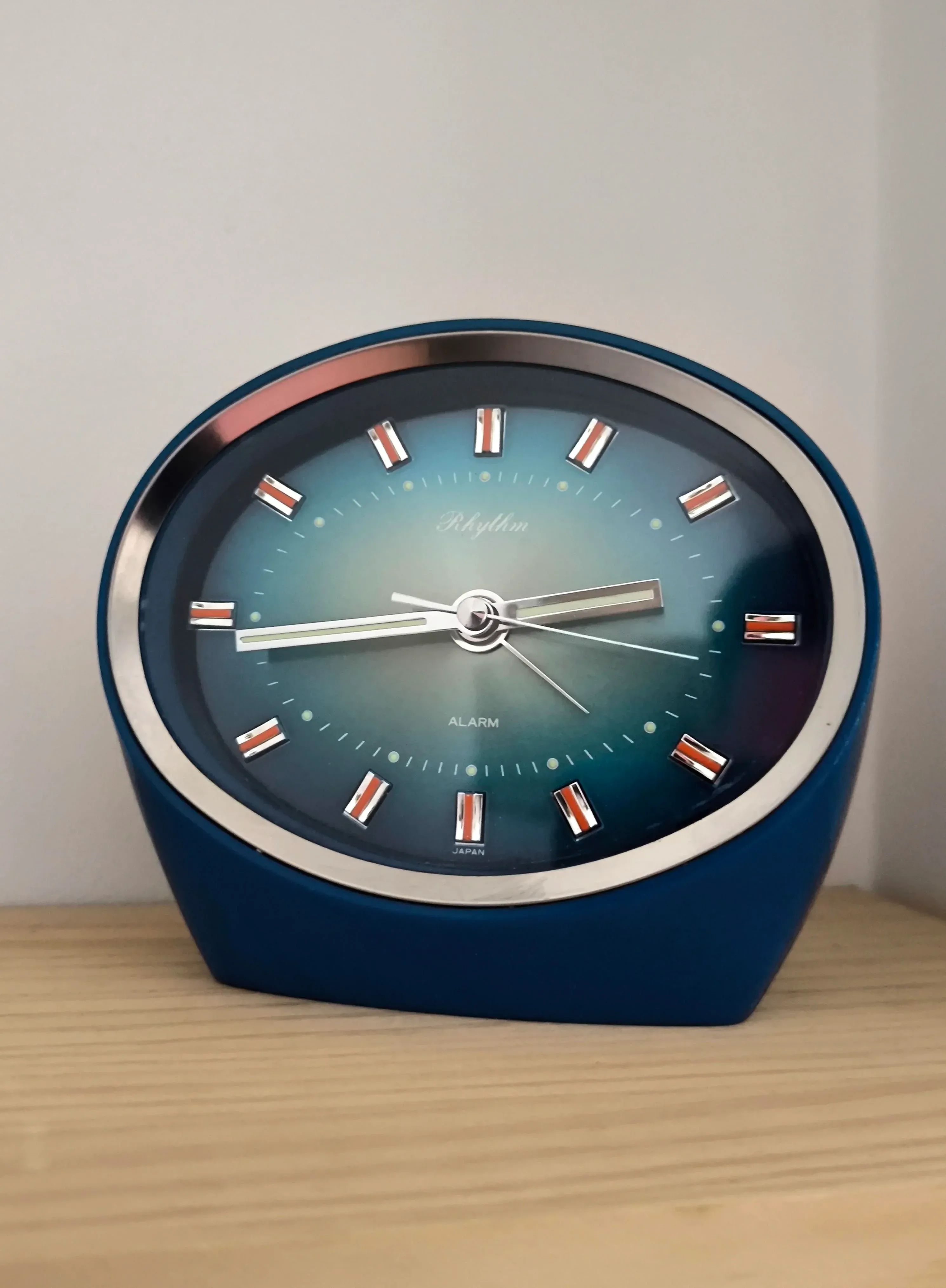 60's Space Age Clock Rhythm Japan | Chairish
