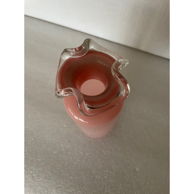 Small Pink Vase by Jersy Sluczan for HSG Tarnowiec, 1970s For Sale - Image 4 of 5