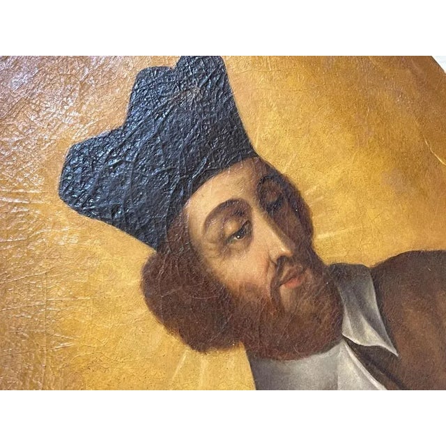 Religious Artist, St. John of Nepomuk, Oil Painting For Sale - Image 4 of 9