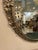 Metal French Art Deco Oval Nickel Beveled Mirror For Sale - Image 7 of 8