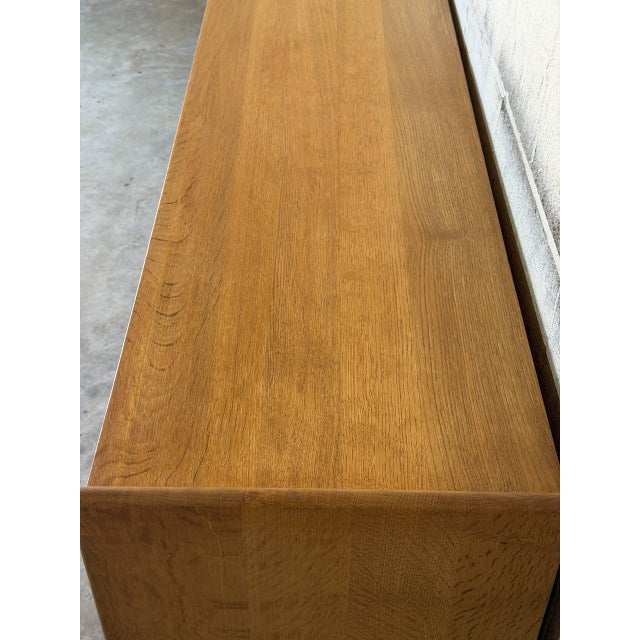 Oak Low Sideboard Credenza With Ring Pulls Mid-Century Modern 1970s For Sale - Image 4 of 13